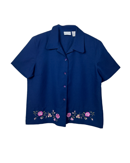 Alfred Dunner Embroidered Blouse - Women's XL