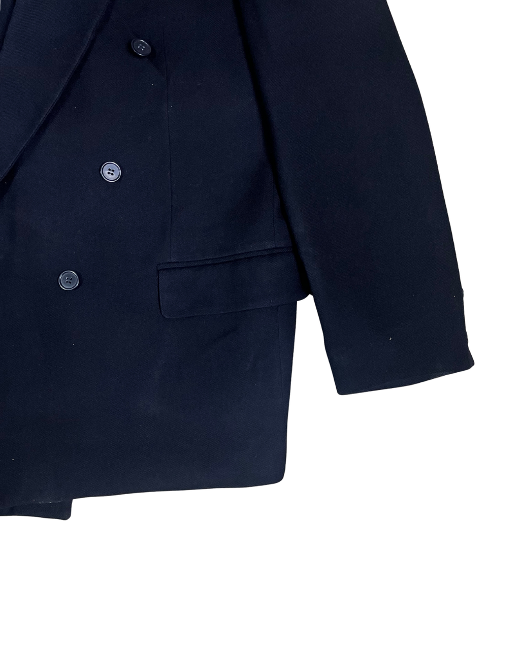 Vintage Navy Double Breasted Blazer - Large