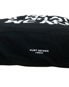 NWT Kurt Geiger Black Nylon & Patent Shopper Tote (With Dust Bag)