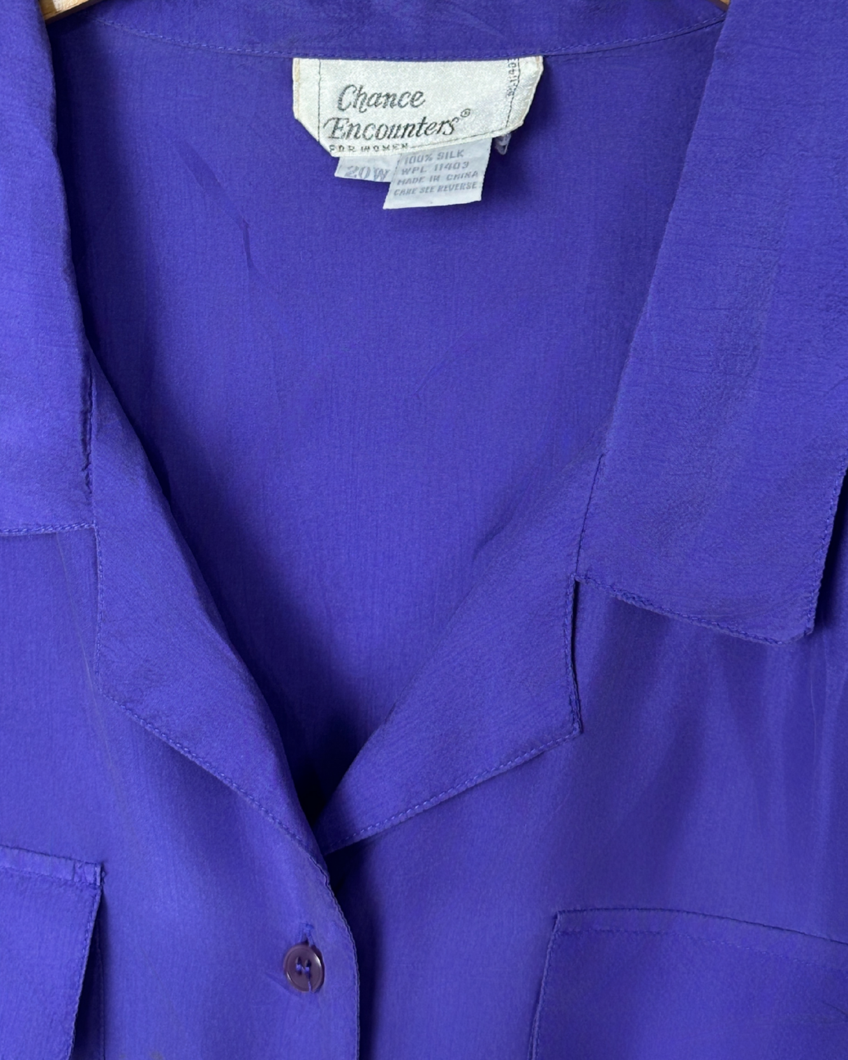 Chance Encounters Pure Silk Blouse