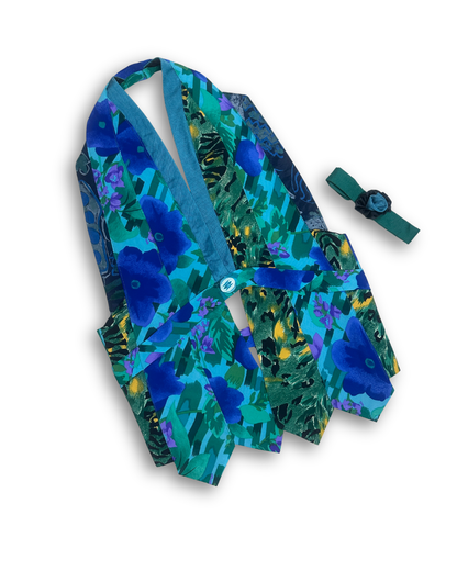 Handmade Upcycled Tie Vest Top & Choker