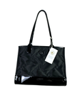 NWT Kurt Geiger Black Nylon & Patent Shopper Tote (With Dust Bag)