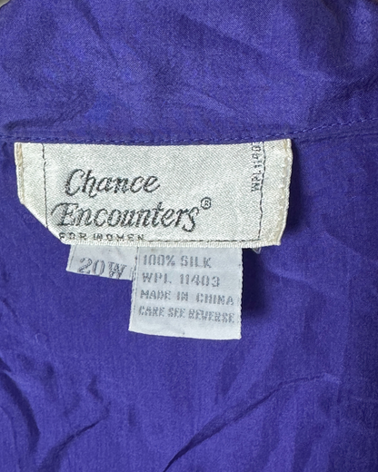 Chance Encounters Pure Silk Blouse