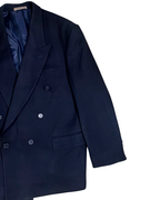 Vintage Navy Double Breasted Blazer - Large