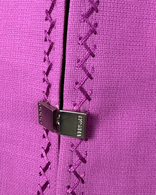 Deadstock Vintage 90s Gianni Versace Co-Ord  Blazer & Skirt Wool Set