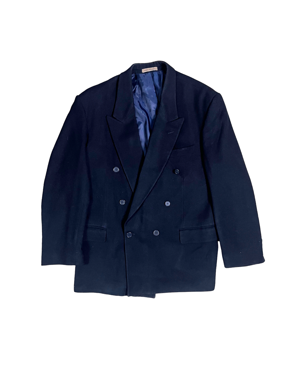 Vintage Navy Double Breasted Blazer - Large