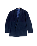 Vintage Navy Double Breasted Blazer - Large