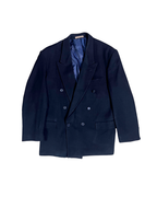 Vintage Navy Double Breasted Blazer - Large