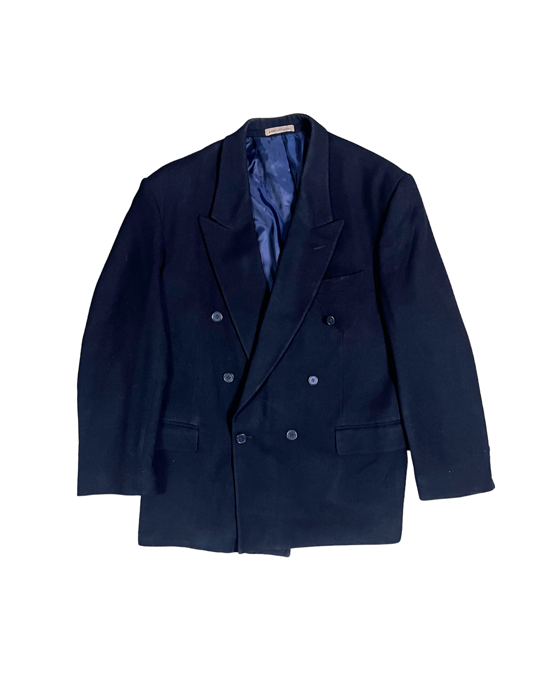 Vintage Navy Double Breasted Blazer - Large