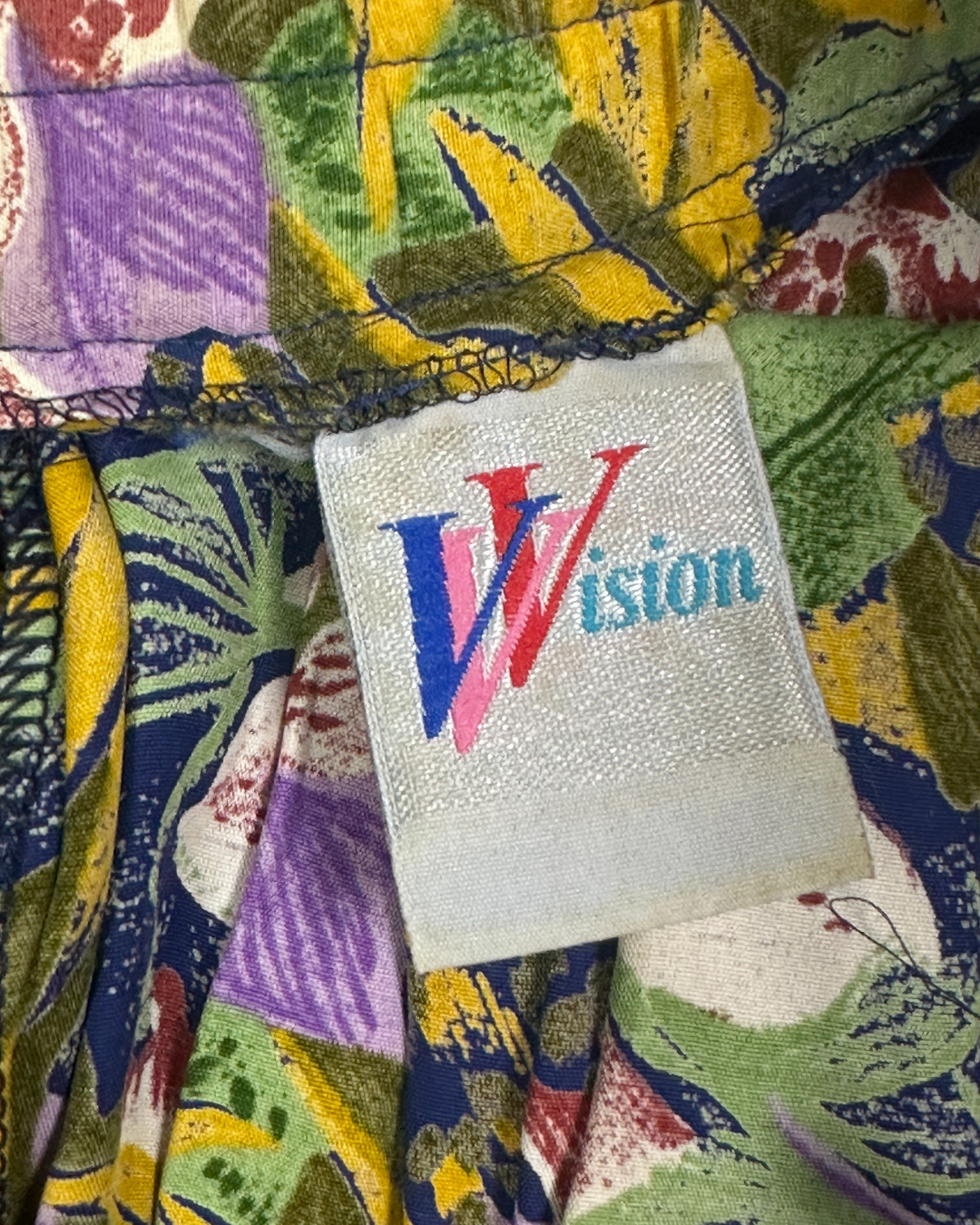 Vintage C&A Tropical Floral Wide-Leg Culottes (L)