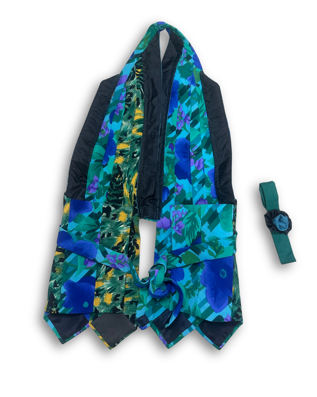 Handmade Upcycled Tie Vest Top & Choker