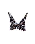 Leopard Ruffled Crop top