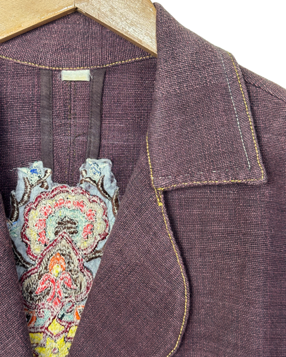Vintage Embroidered Denim Jacket - Women's Small