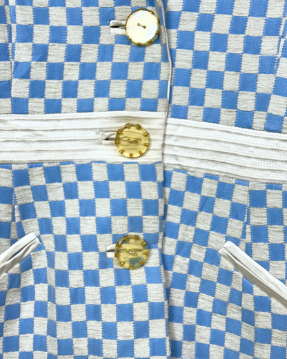 Vintage Checkered Blazer Small