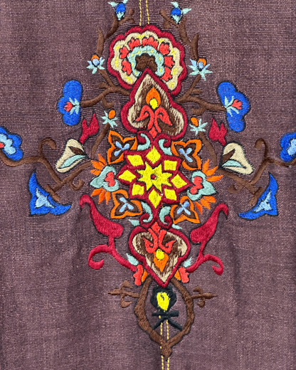 Vintage Embroidered Denim Jacket - Women's Small