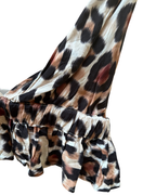 Leopard Ruffled Crop top