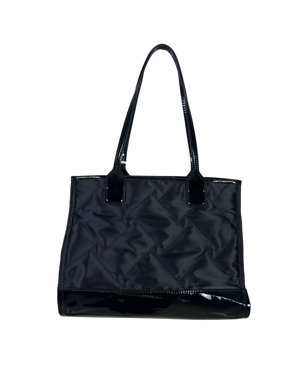 NWT Kurt Geiger Black Nylon & Patent Shopper Tote (With Dust Bag)