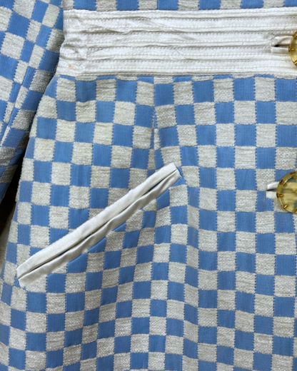 Vintage Checkered Blazer Small