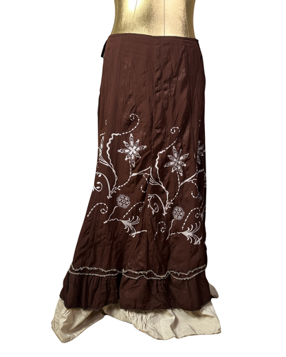 Maxi Floral Layered Skirt