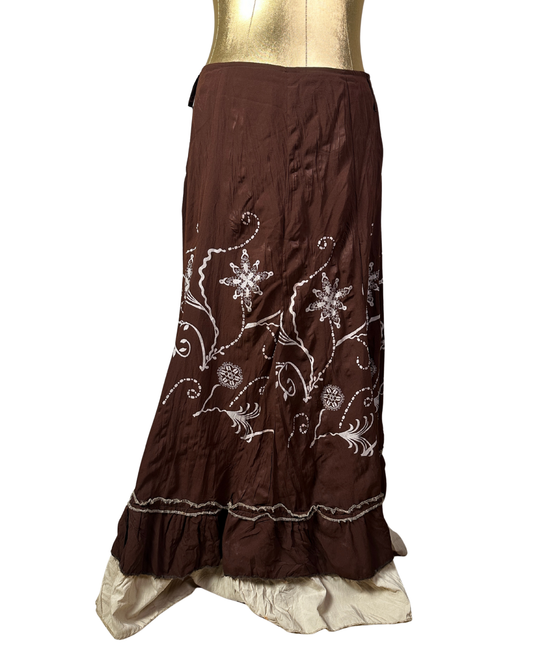 Maxi Floral Layered Skirt