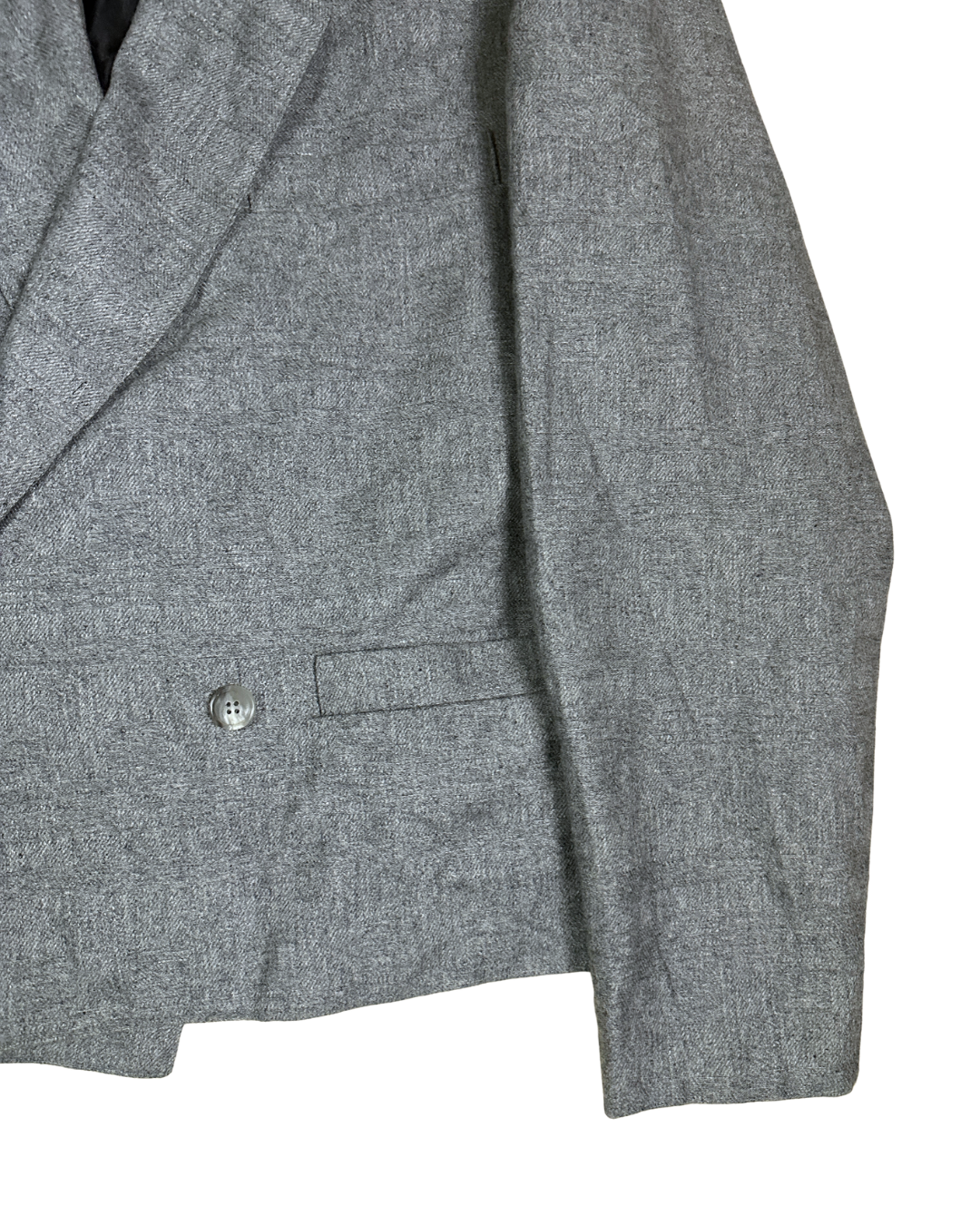 Club de France Double-Breasted Cropped Blazer