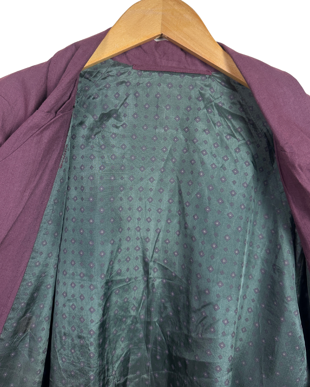 Vintage Double Breasted Patch Pockets Blazer Jacket - Large