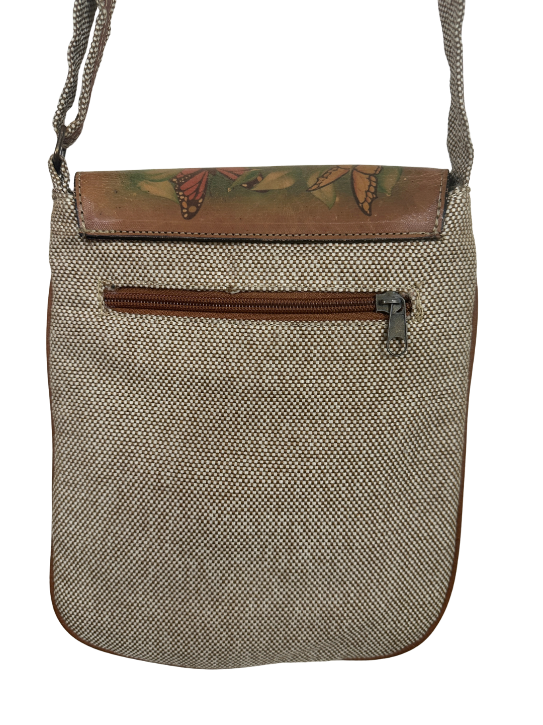 Stamped Leather Colombia Medellin Crossbody Flap Bag