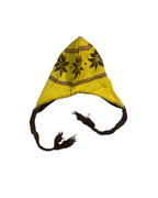 Yellow Cécémel Nordic Snowflake Earflap Beanie