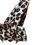 Leopard Ruffled Crop top