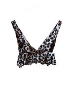 Leopard Ruffled Crop top