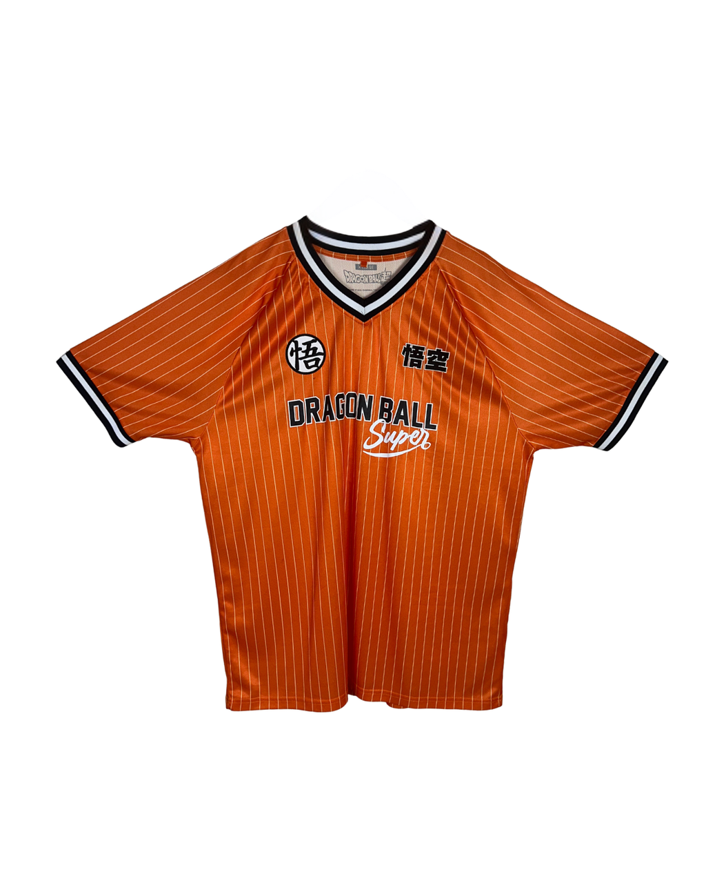 Dragon Ball Super "Goku 59" Orange Pinstripe V-Neck Jersey