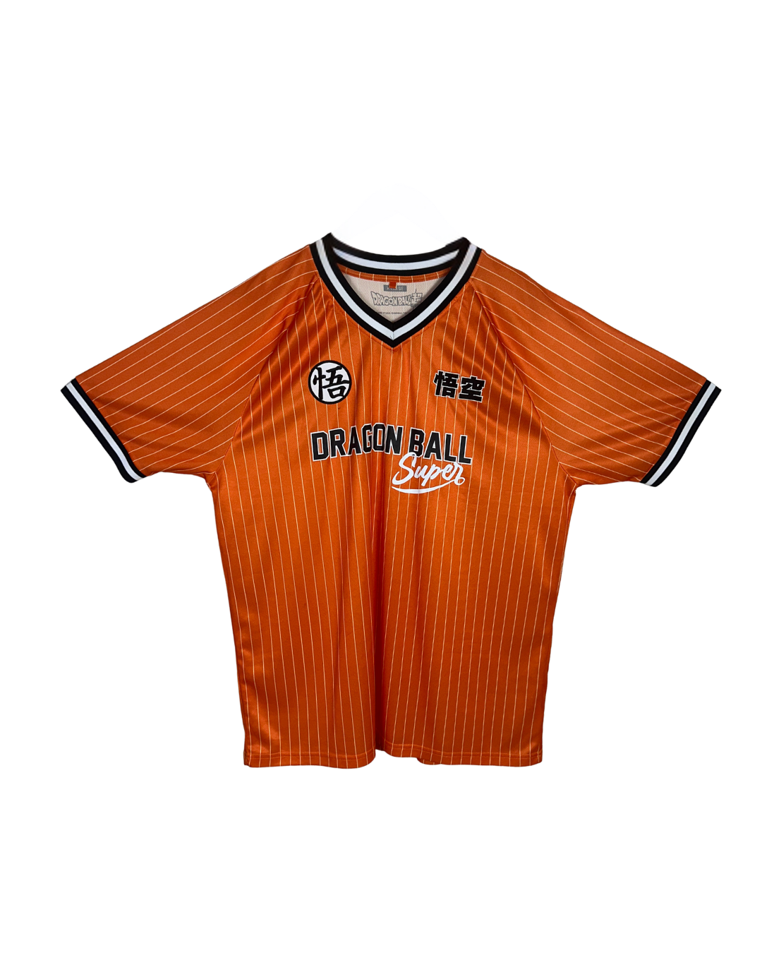 Dragon Ball Super "Goku 59" Orange Pinstripe V-Neck Jersey