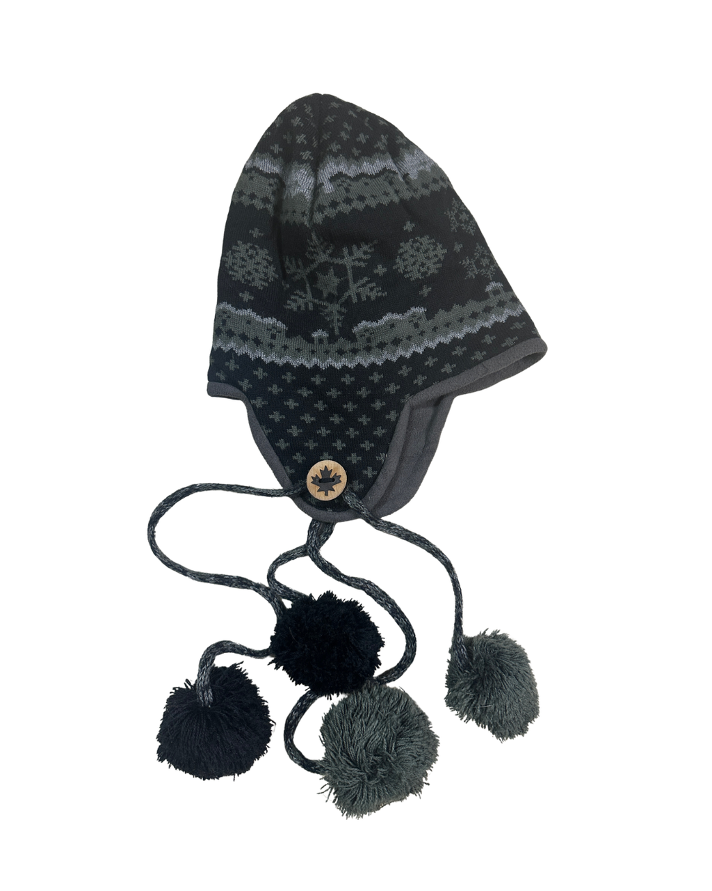 Nordic Snowflake Earflap Beanie