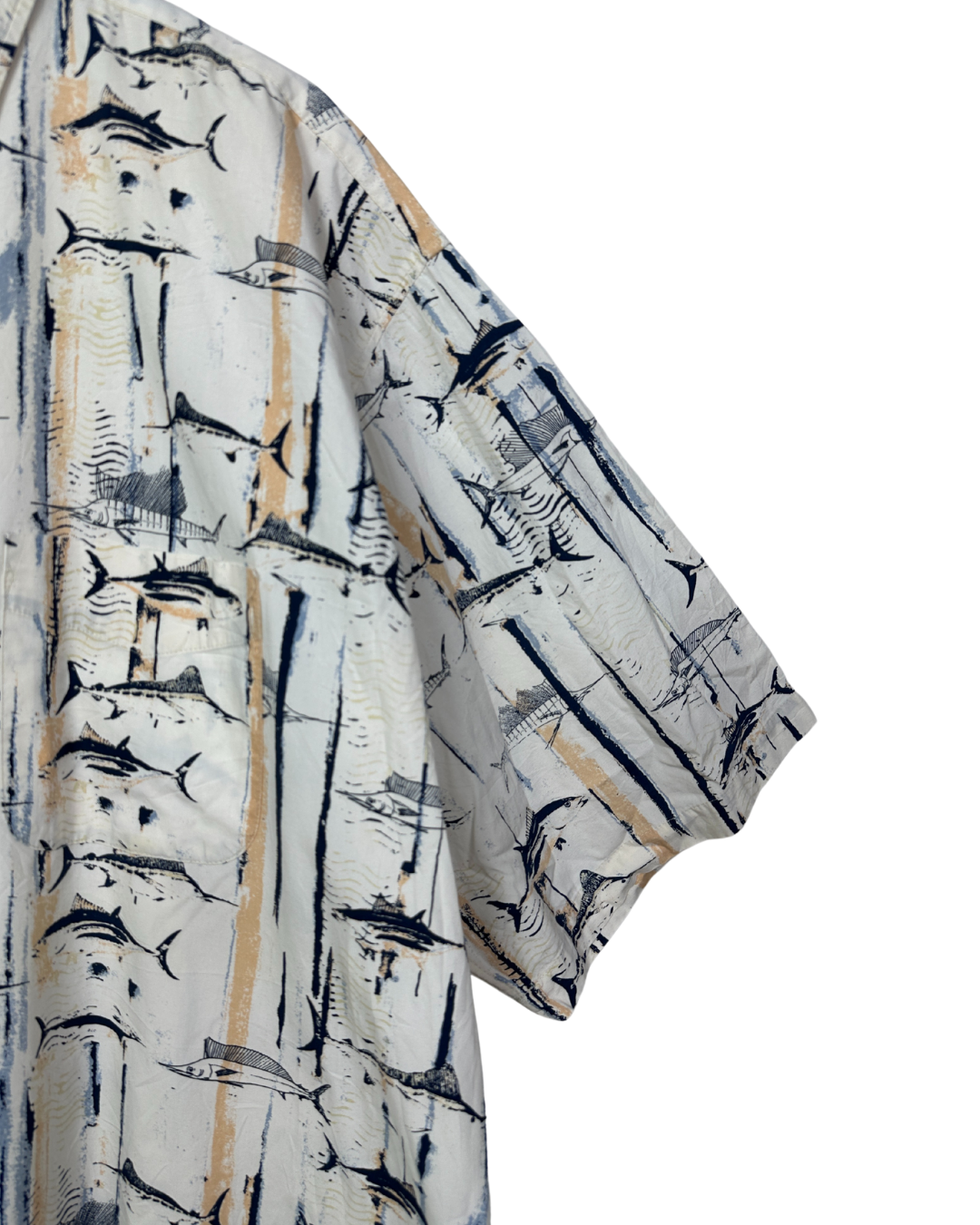 Harbor's Bay Fish Print Shirt 3XL