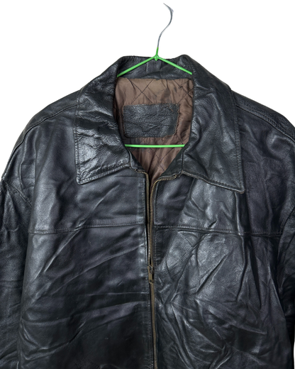 Vintage Genuine Leather Jacket Large