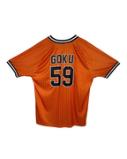 Dragon Ball Super "Goku 59" Orange Pinstripe V-Neck Jersey