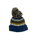 Navy Blue Pom-Pom Beanie