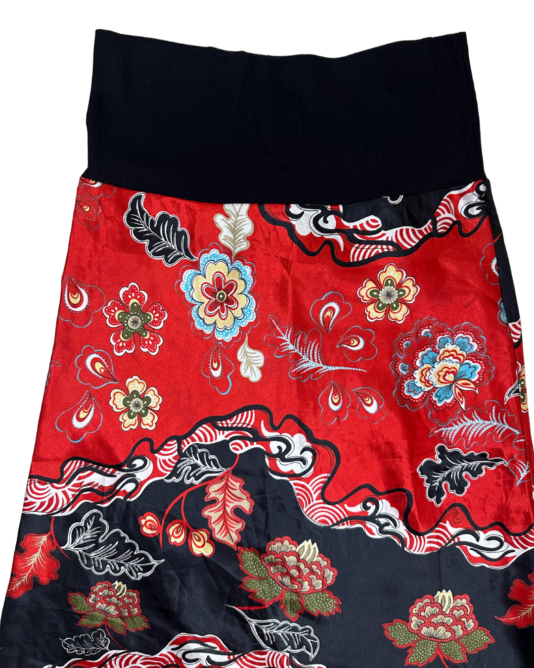 Asymmetrical Satin Skirt