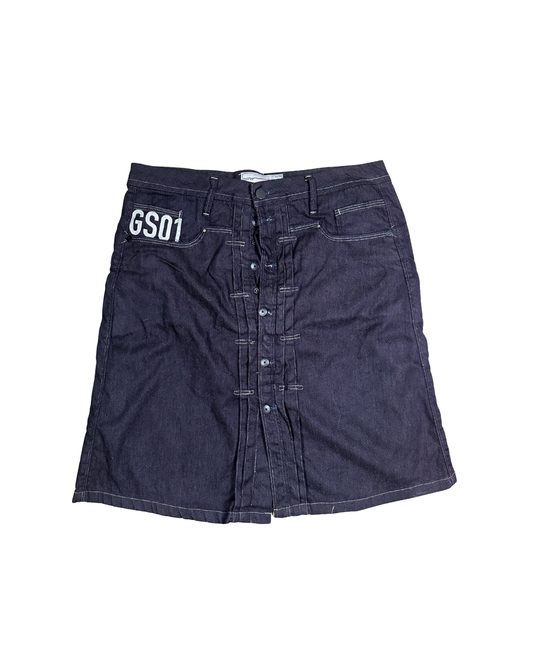 G-Star Raw Button Down Denim Skirt - Size 33
