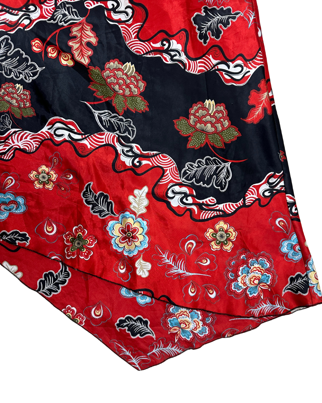 Asymmetrical Satin Skirt