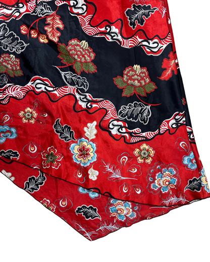 Asymmetrical Satin Skirt