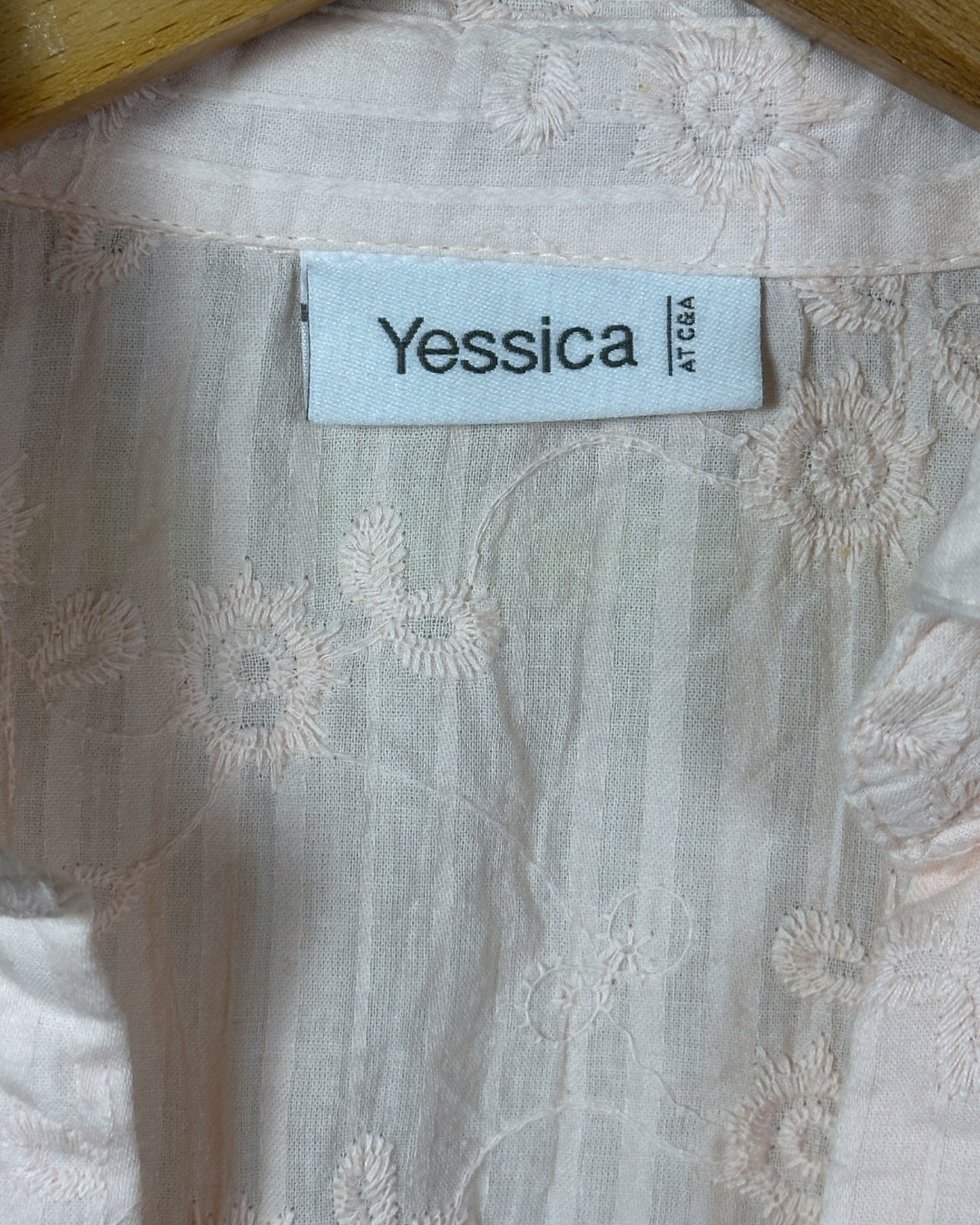 Vintage Yessica Embroidered Fish Hook Blouse