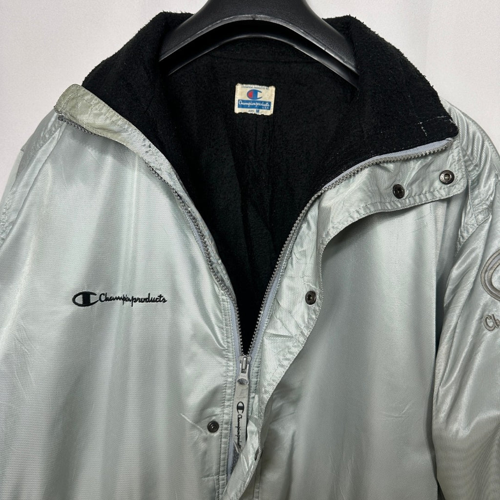 Vintage Champion  Fleece Lined Long Jacket L/XL