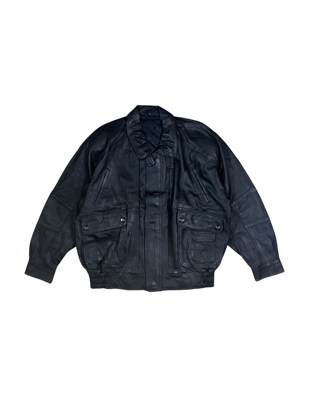 Vintage 90s Genuine Leather Jacket XL