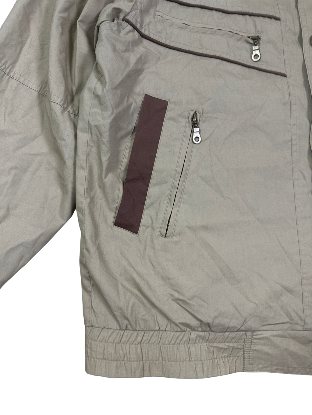 Vintage Two-Tone Utility Bomber Style Jacket - XL