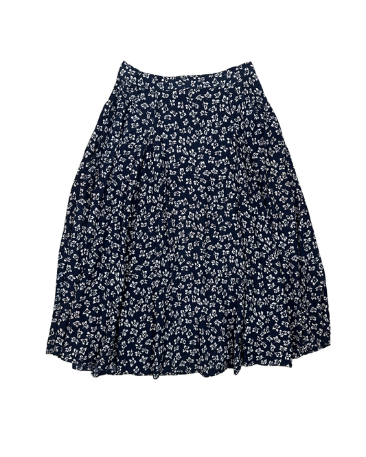 Vintage Claire Floral A-Line Skirt - Medium