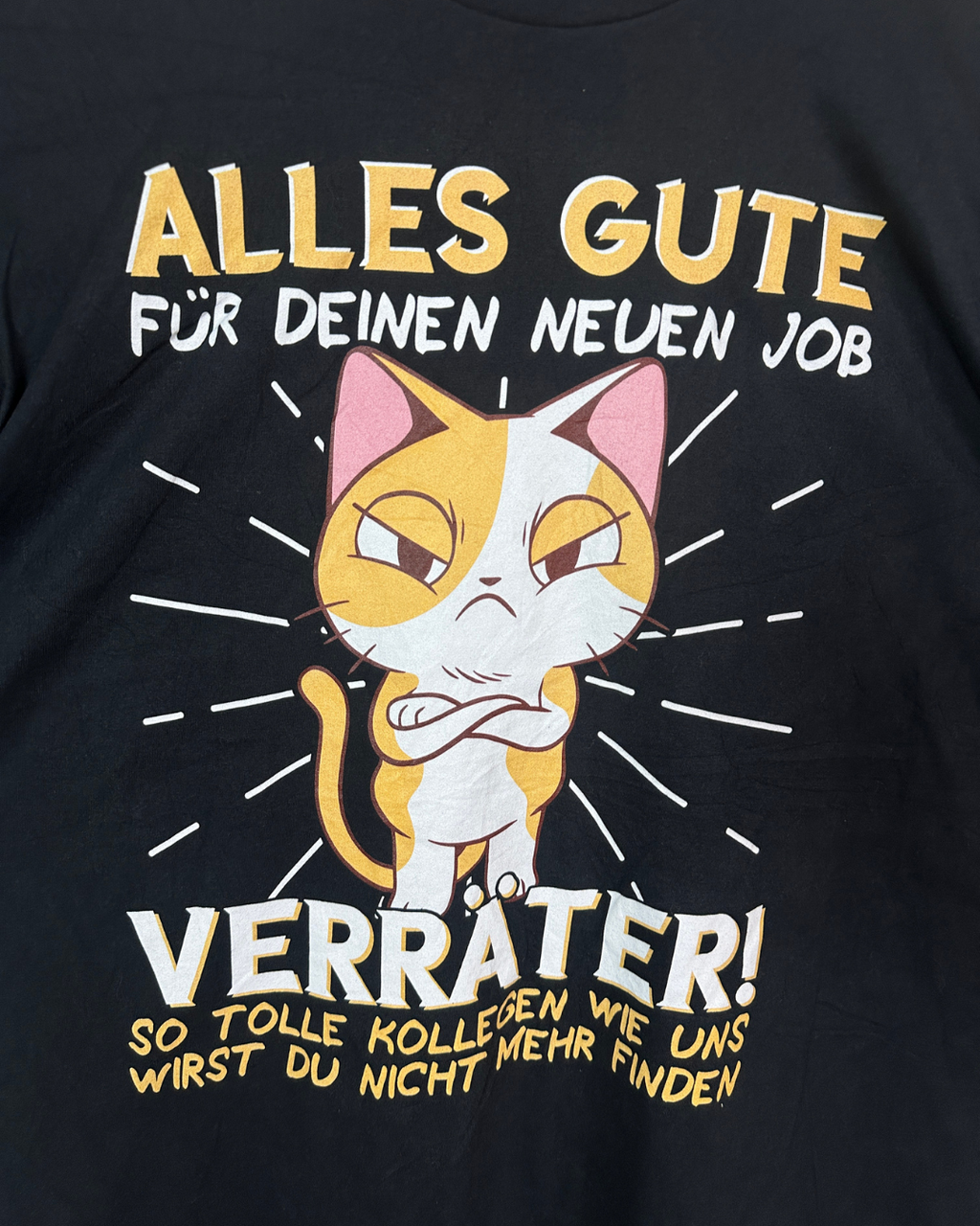 "Alles Gute Verräter" Grumpy Cat Graphic T-Shirt