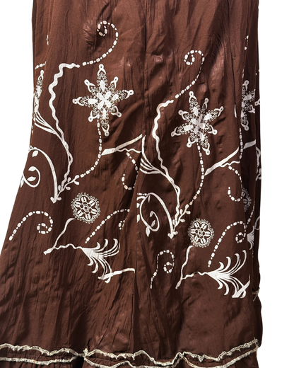 Maxi Floral Layered Skirt