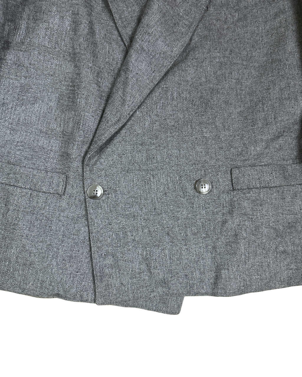 Club de France Double-Breasted Cropped Blazer