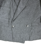 Club de France Double-Breasted Cropped Blazer